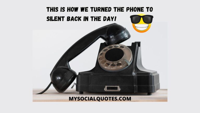 This is how we turned our phone to silent back in the day